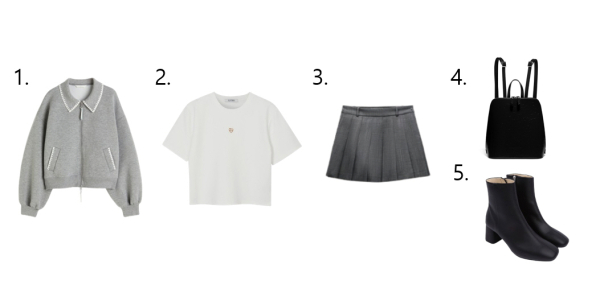 1.H&M 2.제리쉬 3.자라 4.리민 5.레페토