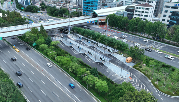 당산역에 조성될 광역버스 전용 환승센터 조감도. (자료=서울시)